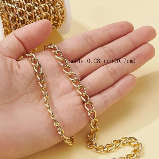 Clutch Charm Chain with Five Custom Charms
