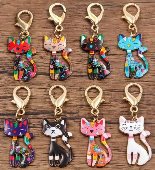 Clutch Charm Chain with Five Custom Charms